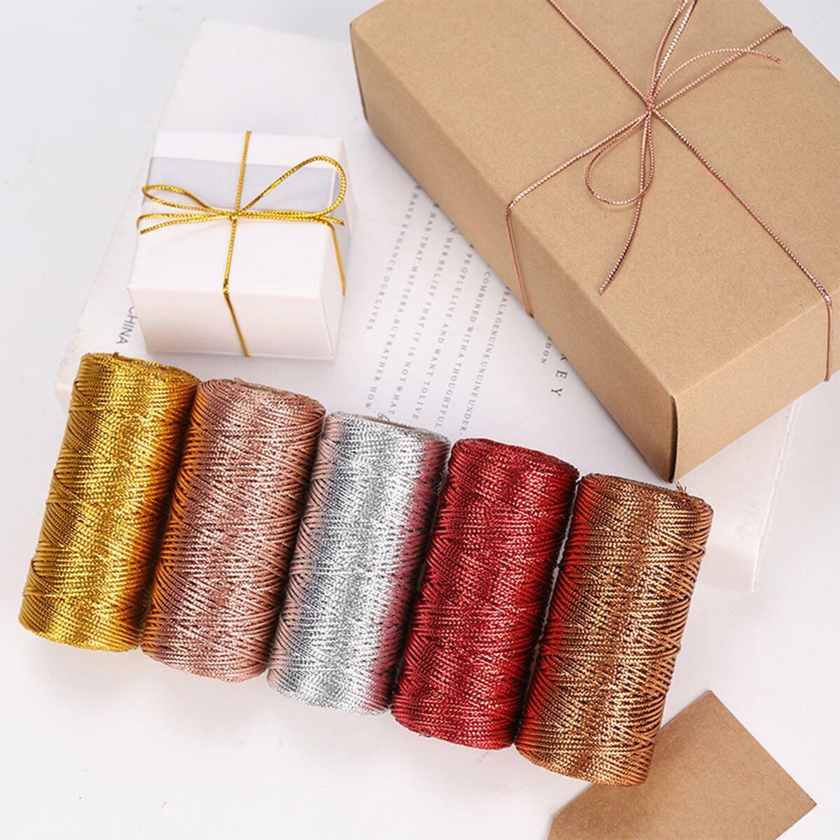 5  110 Yards Metallic  Twine  Wrapping Gifts Sturdy