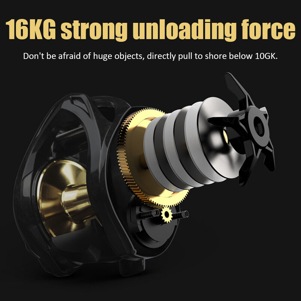 Fishing Reel Max Drag 16kg 6+1BB Metal Ball Grip Saltwater Reel (TDC3000L)