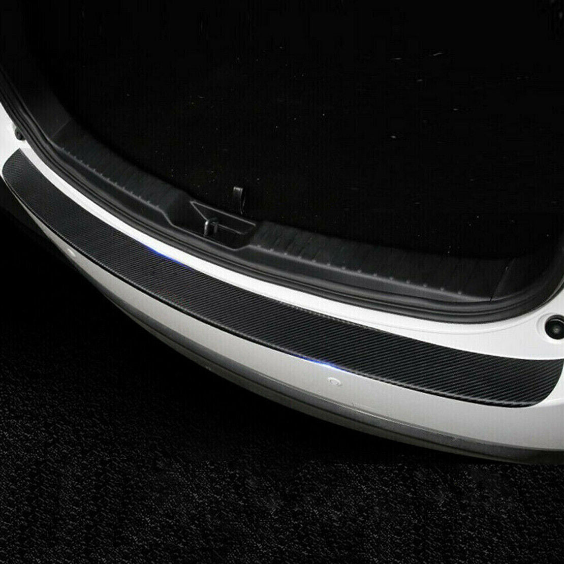 Car TPU Carbon Fiber Rear Bumper Protector Trim Cover Fit For Mazda CX-5 2017-21