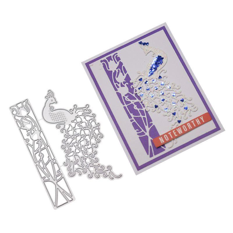 Peacock Metal Cutting Dies Stencil DIY Scrapbooking Album Stamp Paper Card Craft