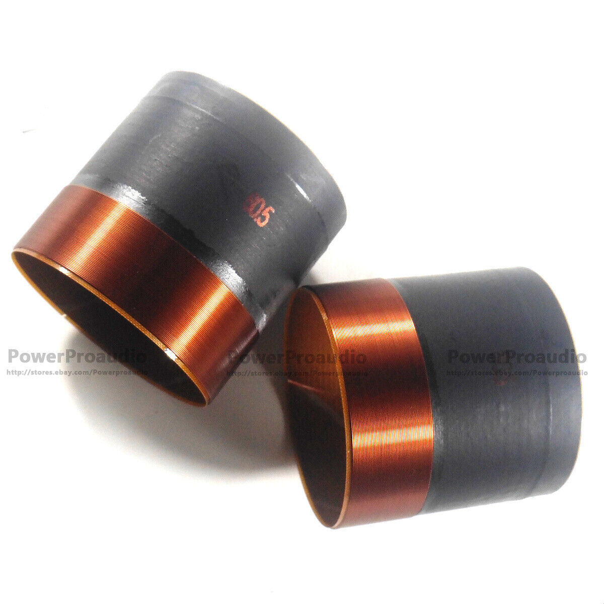 2pcs(1pair) 60.5mm glassfiber  Bass voice coil Pure copper Round wire 8 ohm