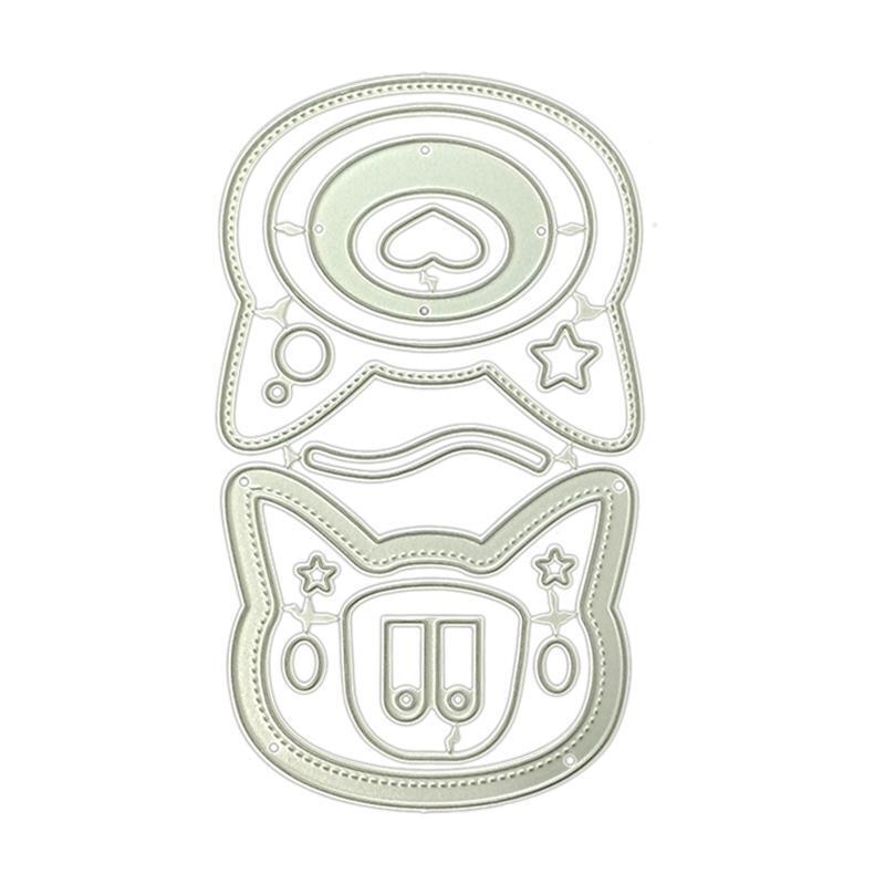 Metal Cutting Die Cat Face for DIY Supplies Craft Paper DIY Decorate Supplies