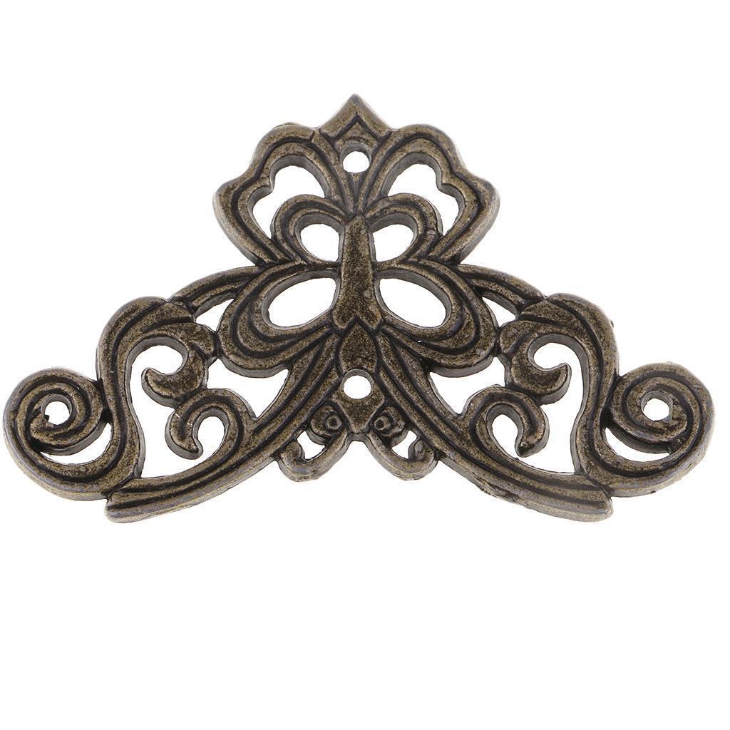10Pcs Bronze Jewelry Box Gift Wine Case Corner Decorative Protectors 44*44mm