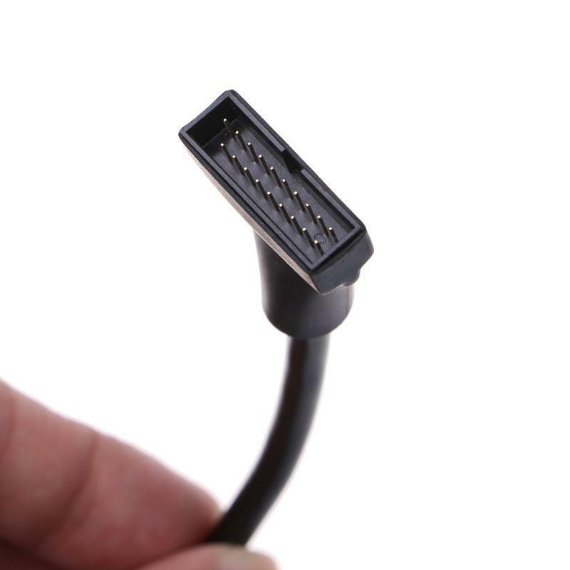 USB 2.0 9-Pin Housing Male To USB 3.0 20-Pin Motherboard Female Adapter Cable