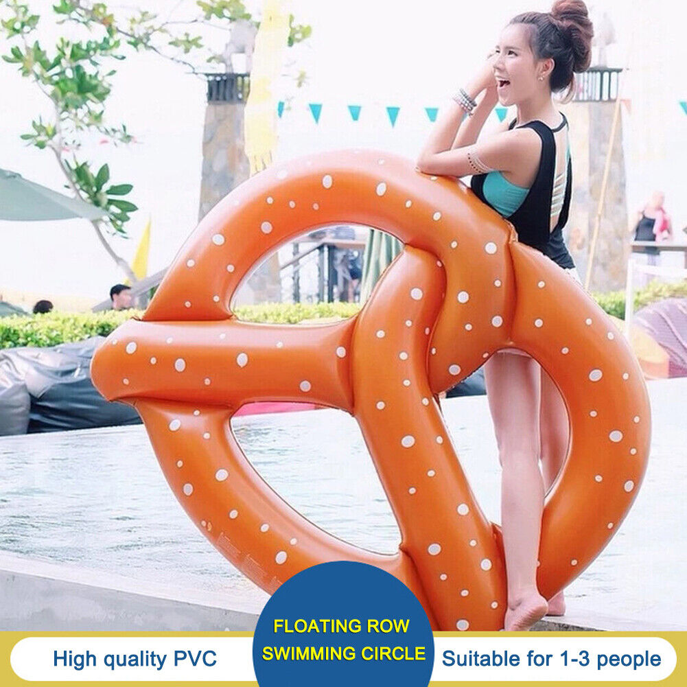 Swimming Pool Water Hammock Floating Swing Ring Inflatable Air Lounger Bed