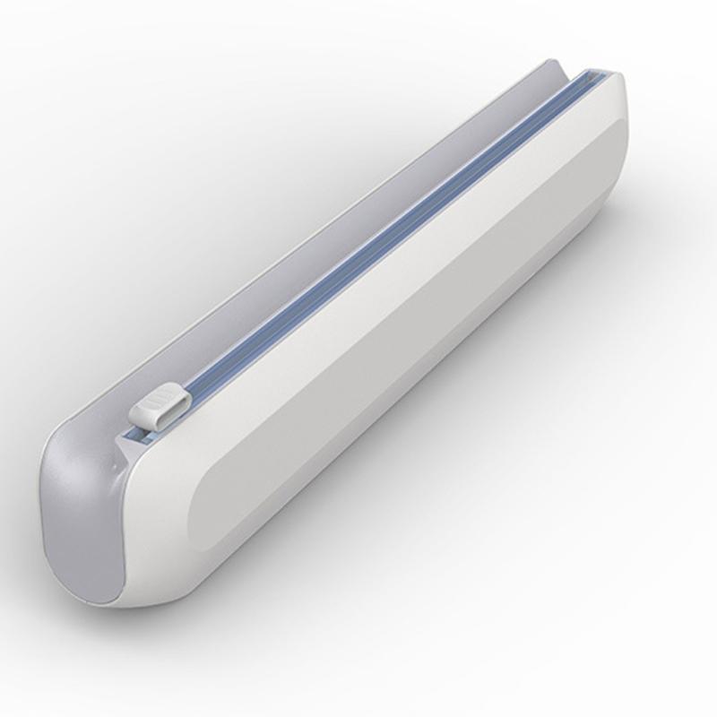 Professional Plastic Wrap Dispenser With Cutter Refillable Cling Film Dispenser