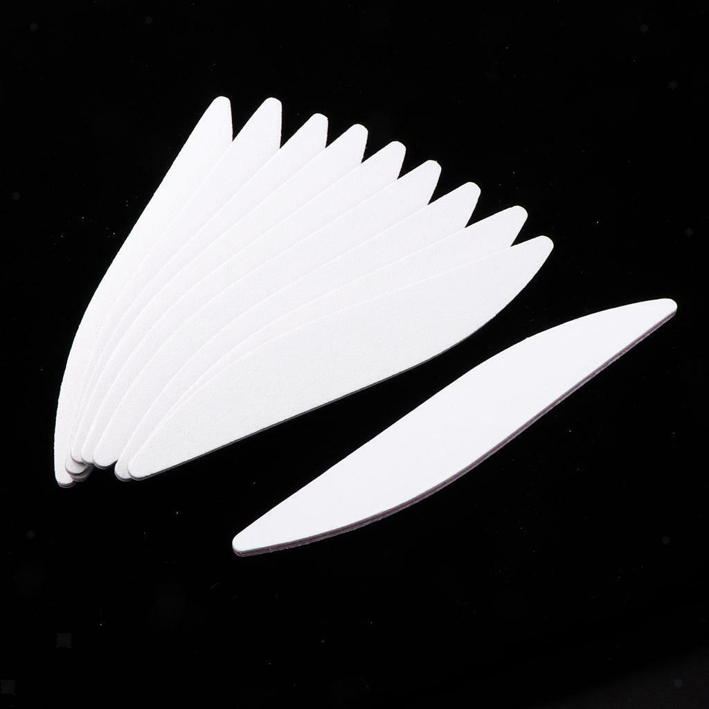 10x 100/180 Grit Nail Files Buffers Emery Board Manicure Polishing Sandpaper