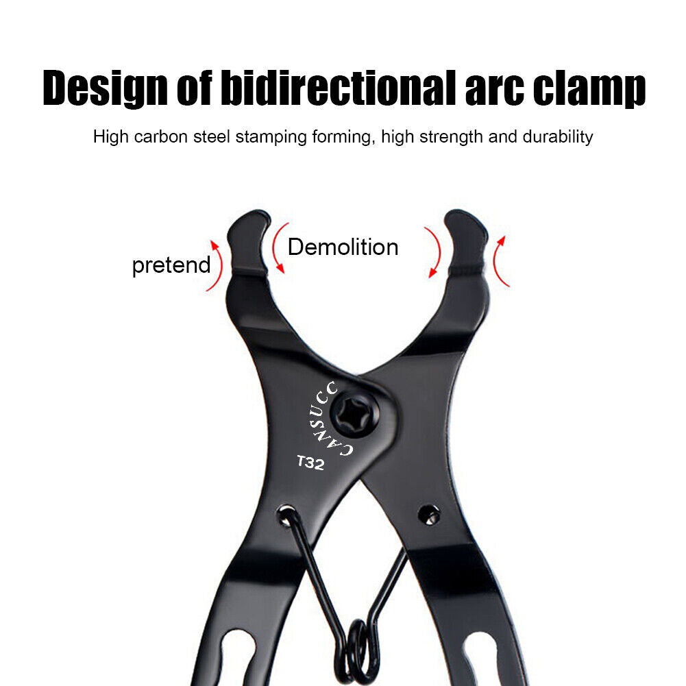 CANSUCC MTB Bicycle Chain Link Buckle Pliers Clamp Bike Chain Remover Clip