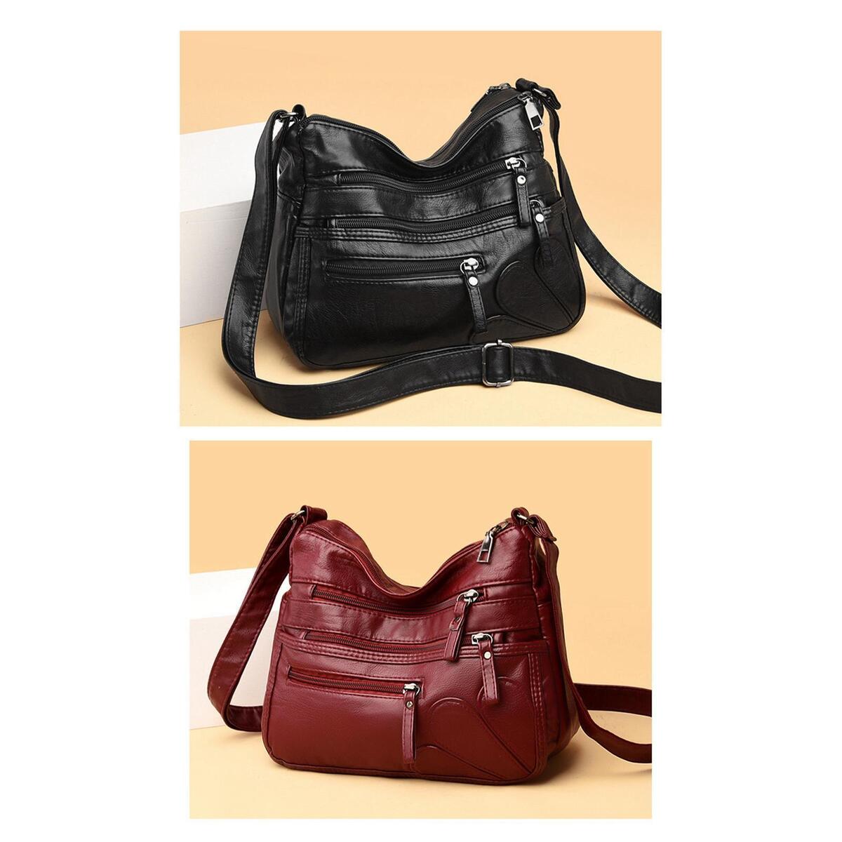 2 x Women Shoulder Bag Fashion Crossbody Purse Handbag for Working Business