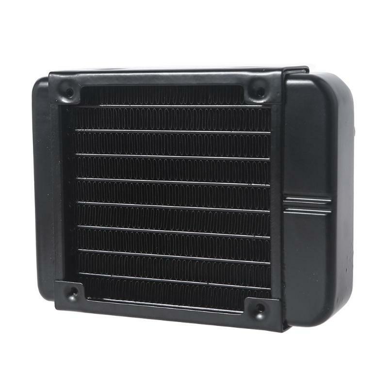 1/4" Pure Aluminum 8 Pipe Heat Exchanger Radiator for Computer PC CPU CO2 Water
