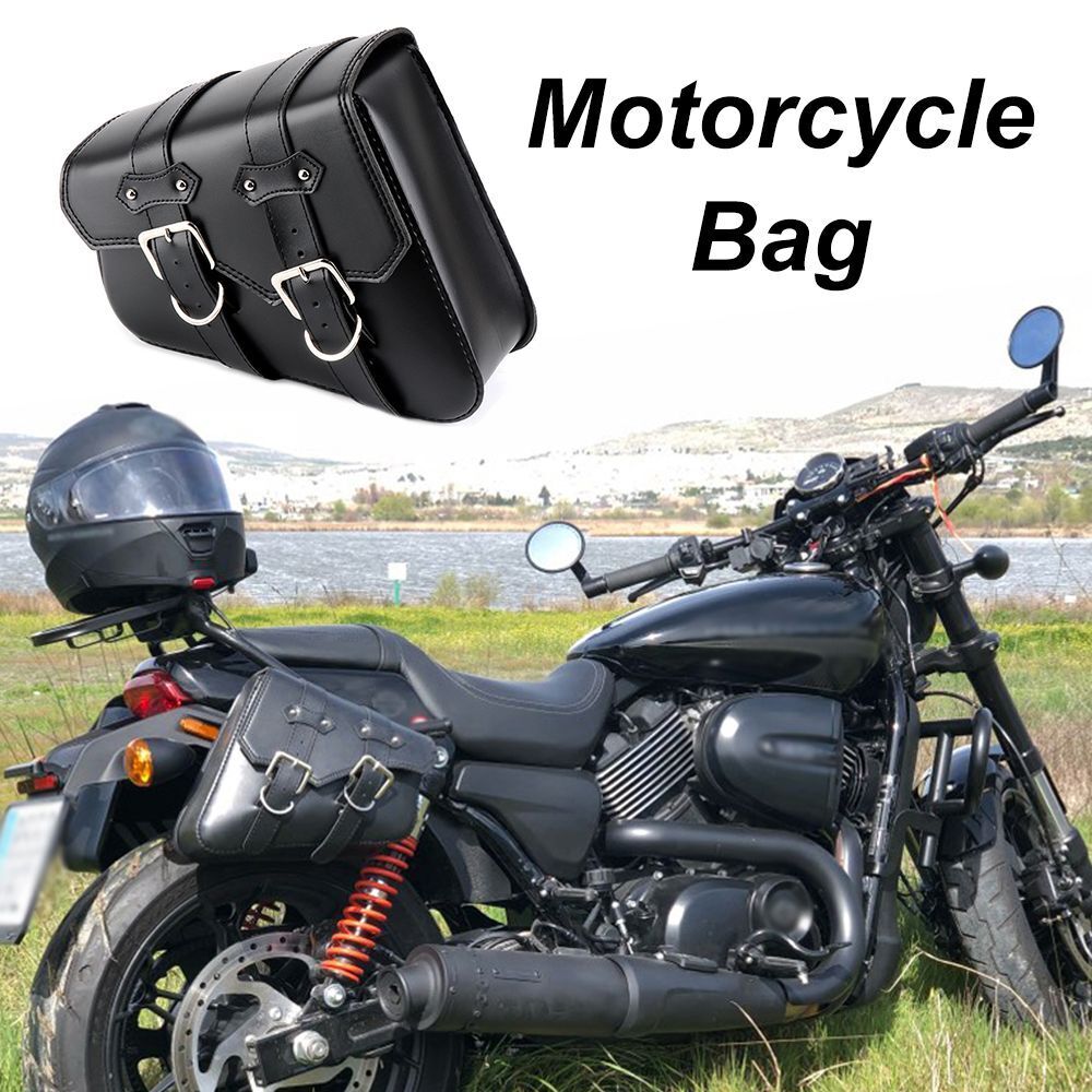 Bag Rider Bag PU Leather Motorcycle Bag Tool Bag Motorcycle Side Bag Saddlebags