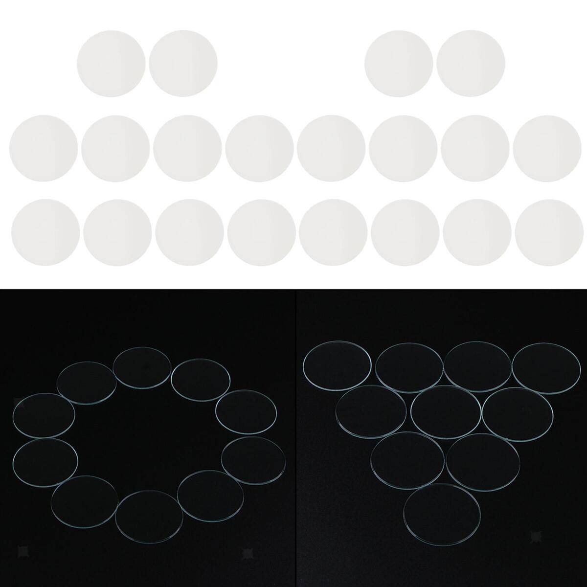 20Pcs 1mm Thick Flat Mineral   Replace Parts Watchmaker