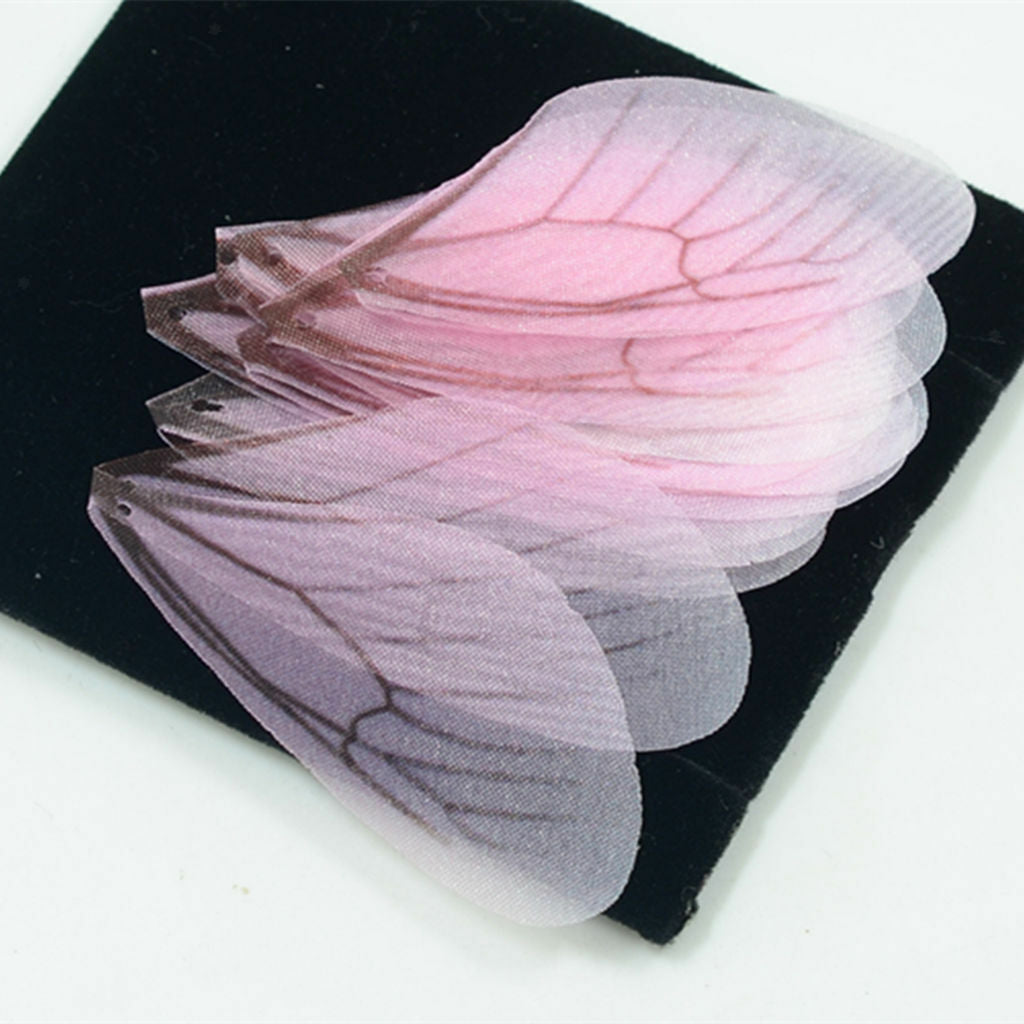50pcs Multi-color Dragonfly Wing Earrings Pendants Charms Jewelry Findings