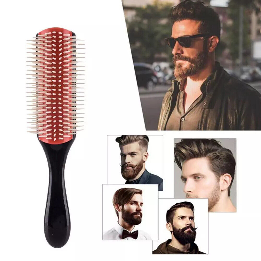 Massage tool Salon Professional 9 Row Hair Brush Hairbrush Classic Styling Comb