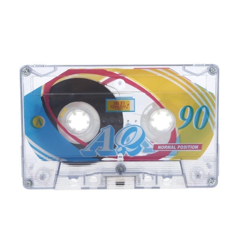 Plastic Magnetic Audio Tape 2Pcs Cassette Blank Tape 90 Minutes Recording