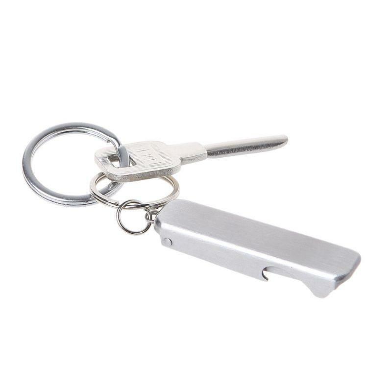 Key Ring Nail Clipper Pocket Bottle Opener Nail File 2 in 1 Nail Cutter Keychain