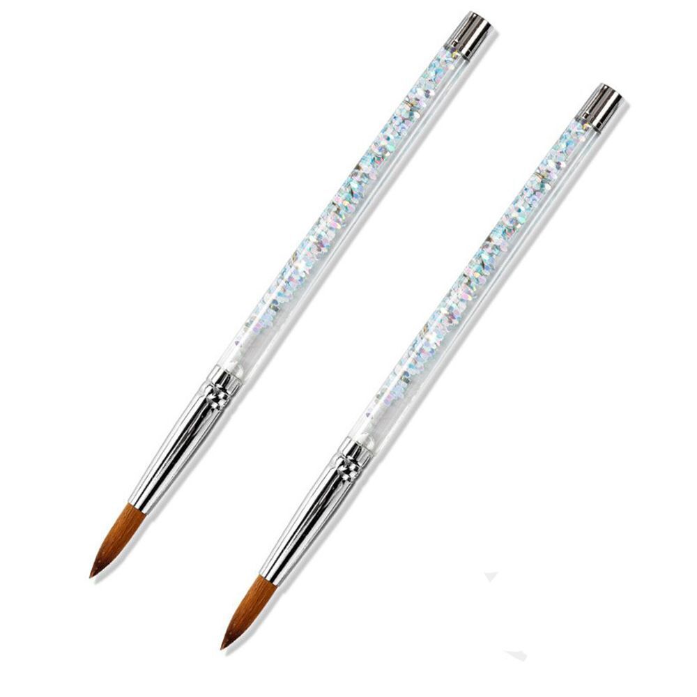 Manicure Tool Nail Art Brush For Acrylic Powder 100% Nylon Acrylic Nail Brush