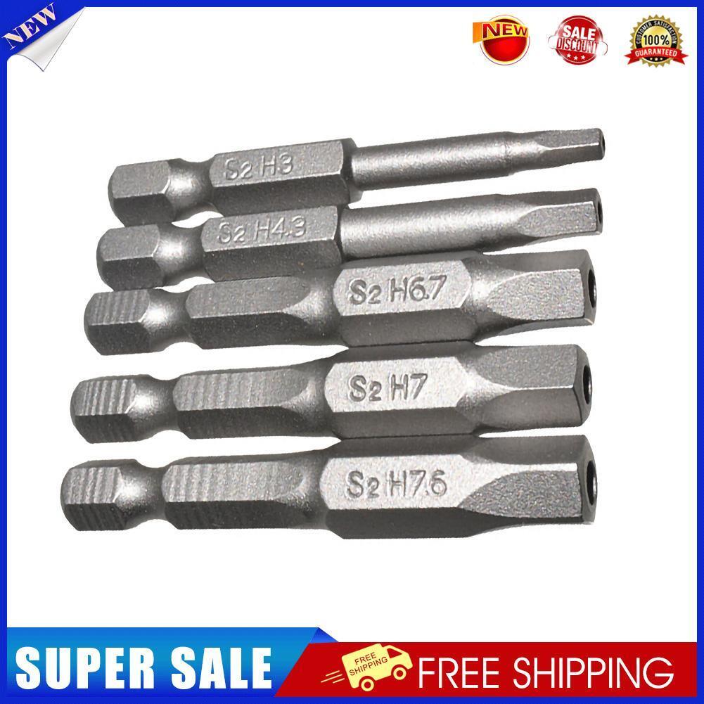5pcs Magnetic Screwdriver Drill Bit 50mm 1/4 inch Hex Shank DIY Power Tools