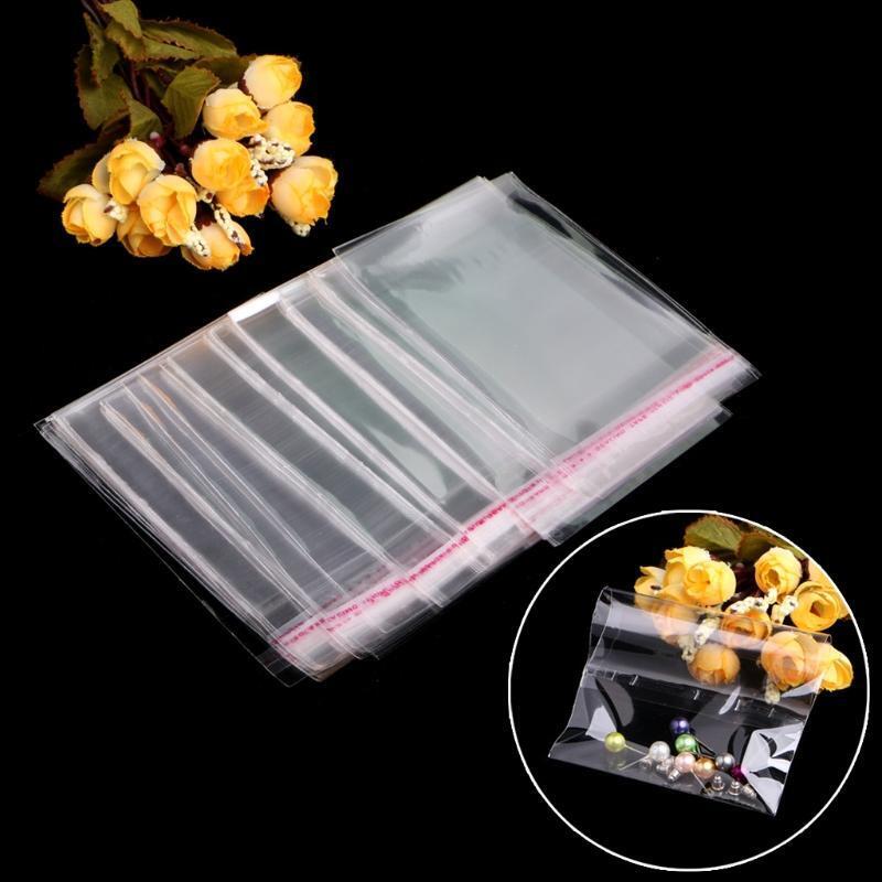 100x Self Adhesive Sealing OPP Bags Great for Soap Candle Gift Wrapping Pouch