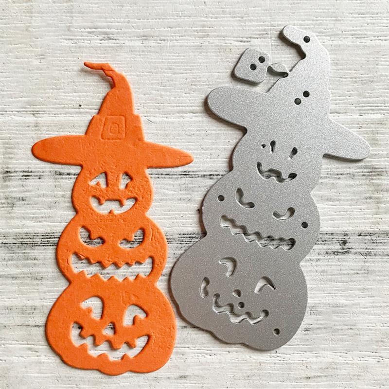 Halloween Pumpkin Witch Metal Cutting Dies Stencil DIY Scrapbooking Album Paper
