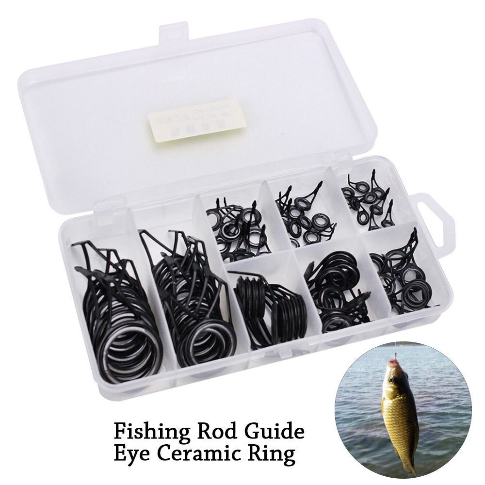 Oval Tip Repair Kit Tackle Box Accessories Eye Ceramic Ring Fishing Rod Guide