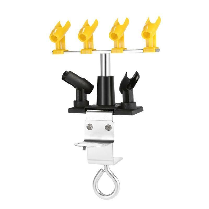 360° Rotate Airbrush Holders 6 Stand Clamp-on Painting Sprayer Tabletop Station