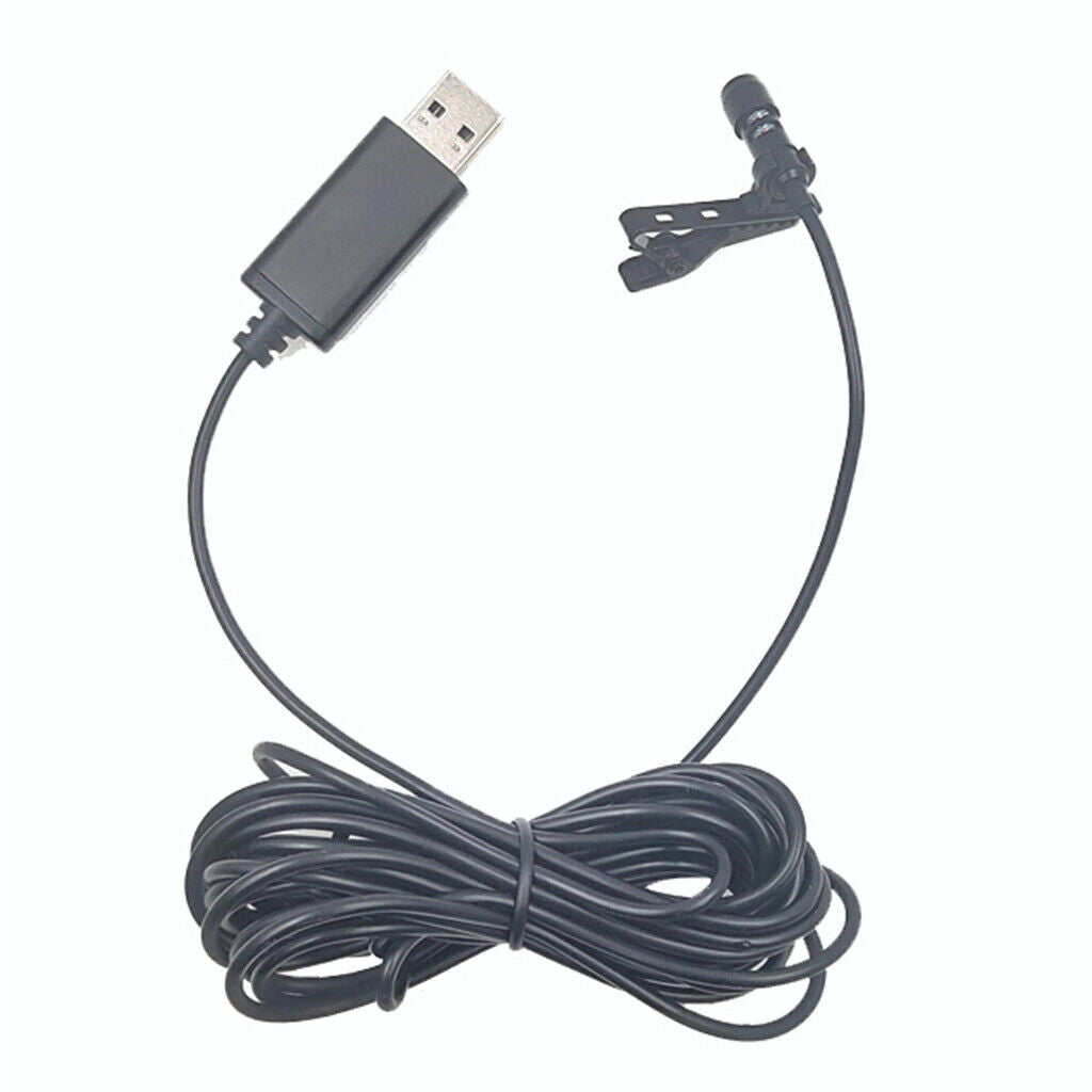 USB Mini Microphone Lapel Lavaliered styleed style Mic  Microphone for Laptop/PC
