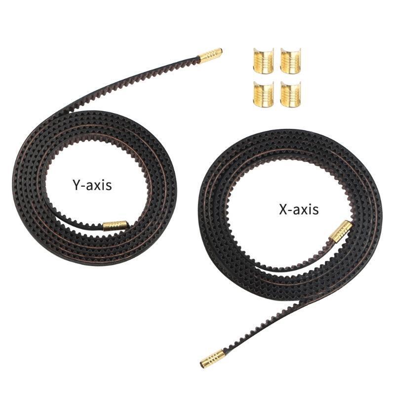 Ender3 V2 Gates 2GT-6mm Rubber Open Gear Timing Belt X Axis 80cm + Y Axis 74cm