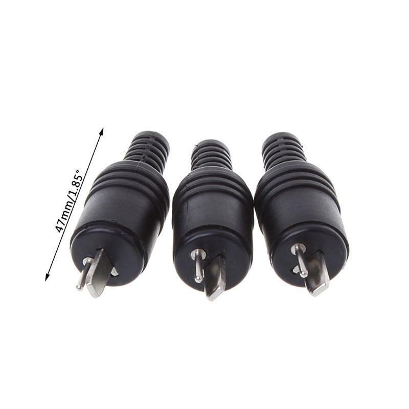 10 Pcs 2 Pin DIN Speaker Plug 2-Pin Plug Hifi Loudspeaker Cable Solder Connector