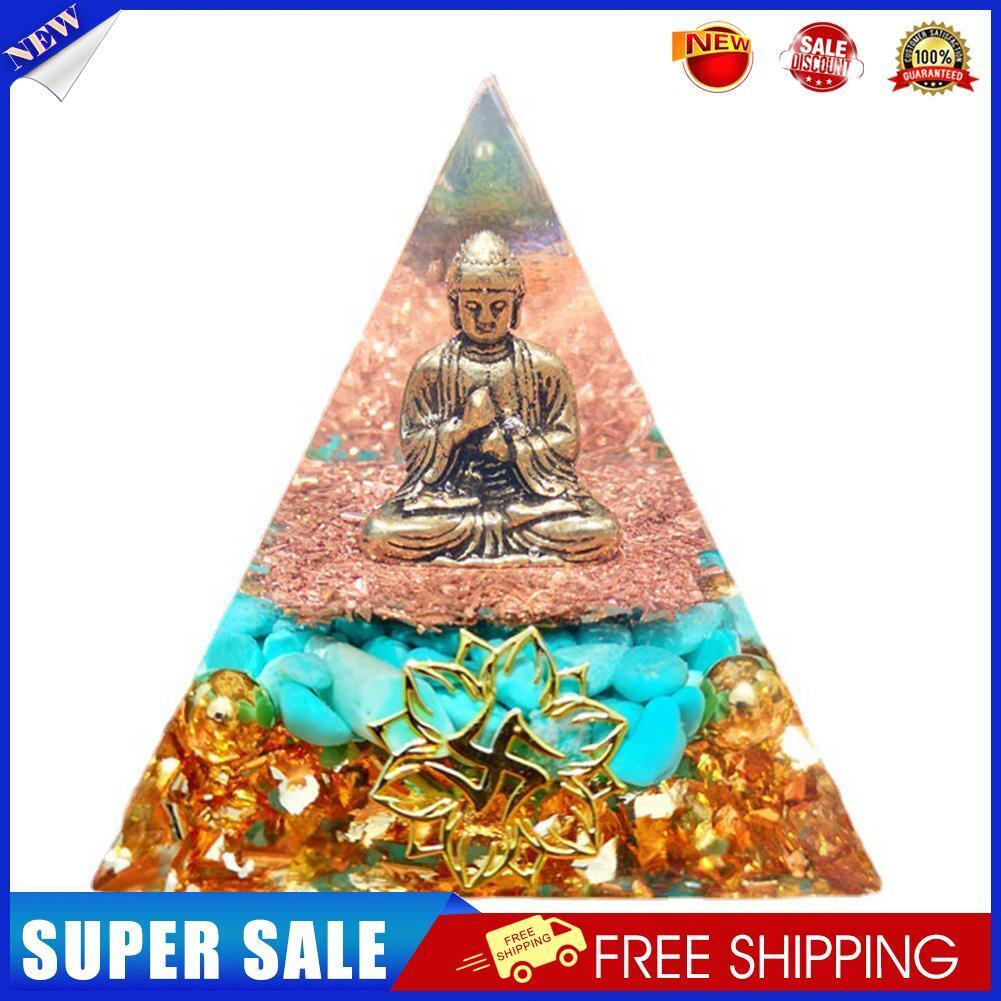Natural Crystal Pyramid Healing Stone Chakra Reiki Home Office Decor (I)