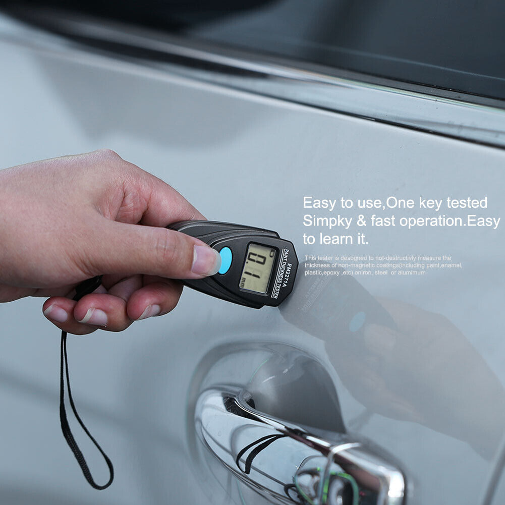 Digital Mini Thickness Gauge Car Paint Film Tester Coating Meter Electric