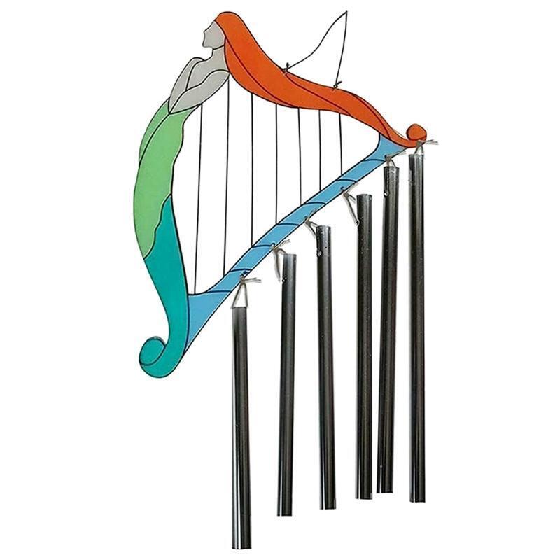 Beauty Girl Harp Multi-Tubes Wind Chimes for Outside Decoration Tuned Elegant