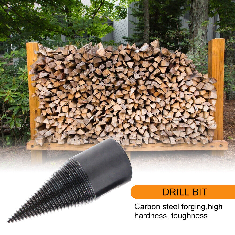 4pcs Woodworking Wood Separator Spiral Cone Reamer Splitter Drill Bit (A)