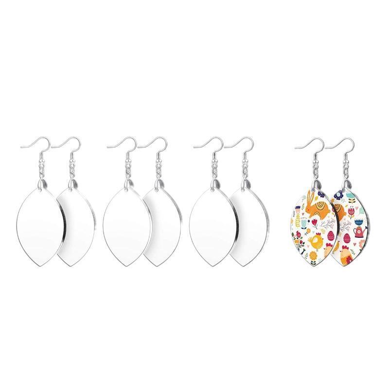 Creative 24x Heat Transfer Sublimation Blank Bar Earrings for DIY Jewelry Making