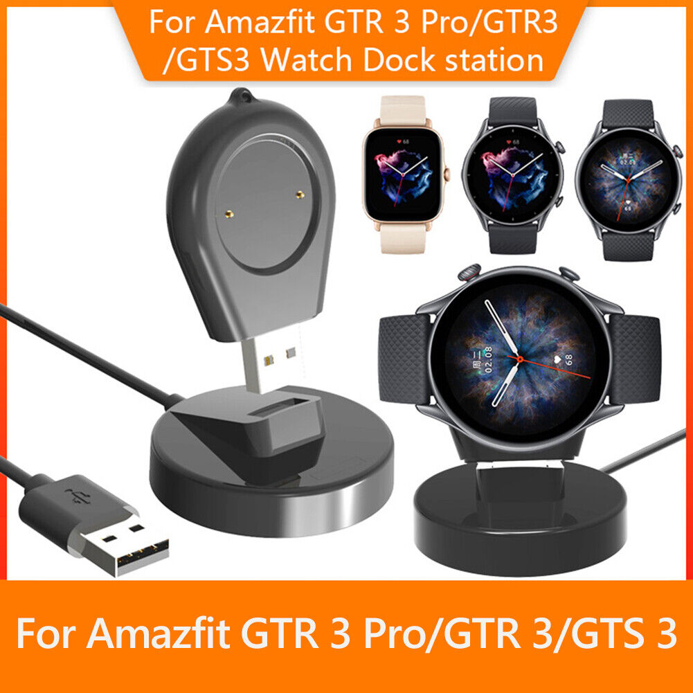 USB Charger Dock Adapter for Amazfit GTR 3 Pro/GTR 3/GTS 3 Smartwatch