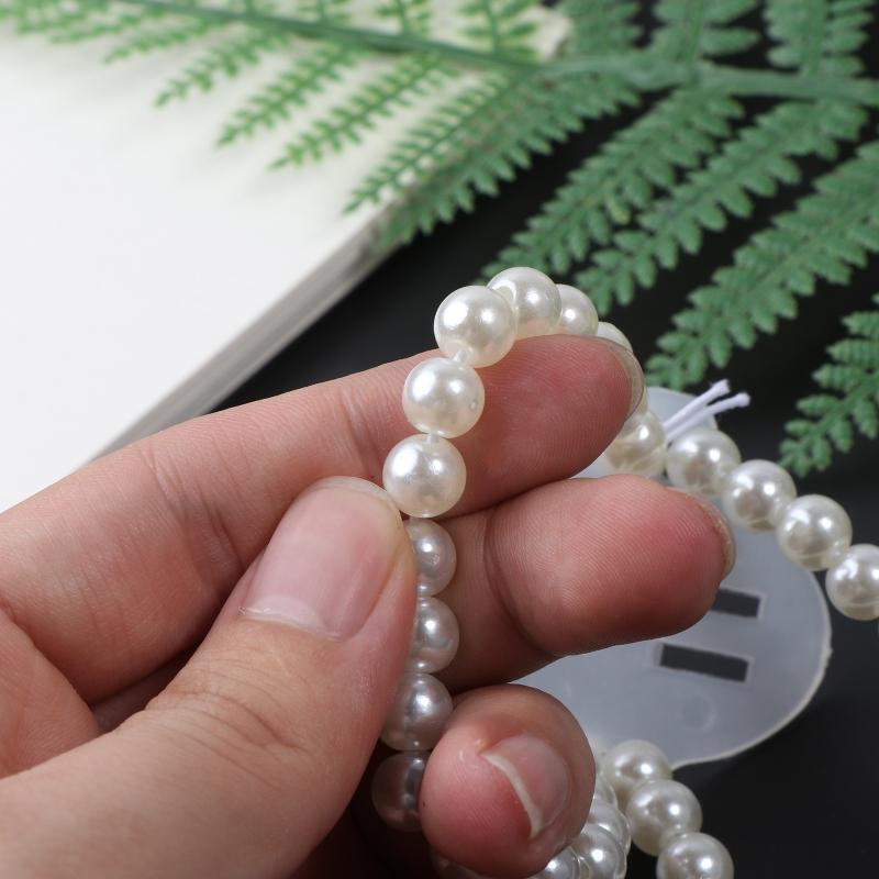 8 Pieces Handmade Elastic Corsage Bands Wristlets Accessories for Wedding Party