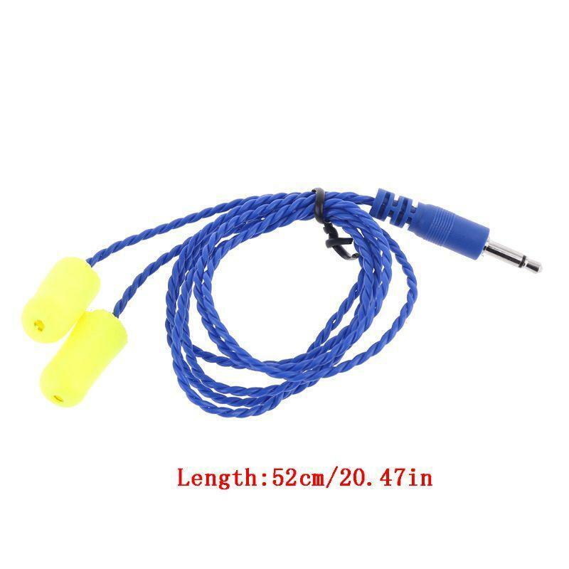 3.5mm Radio Noise Cancelling Foam Earbuds Mono Racing Speaker Headset Cable Line