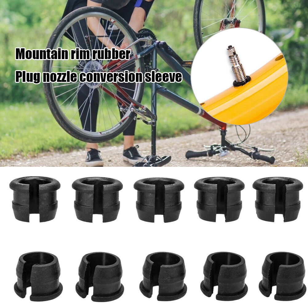 10pcs MTB Road Bike American to Presta Valve Adapters Nozzle Conversion Set