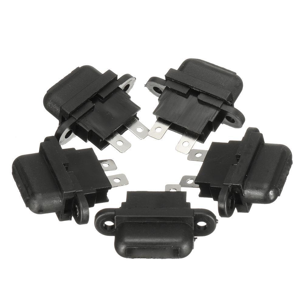 5pcs Car Boat Truck 30A Amp Auto Blade Standard Fuse Holder Boxes w/ Cover