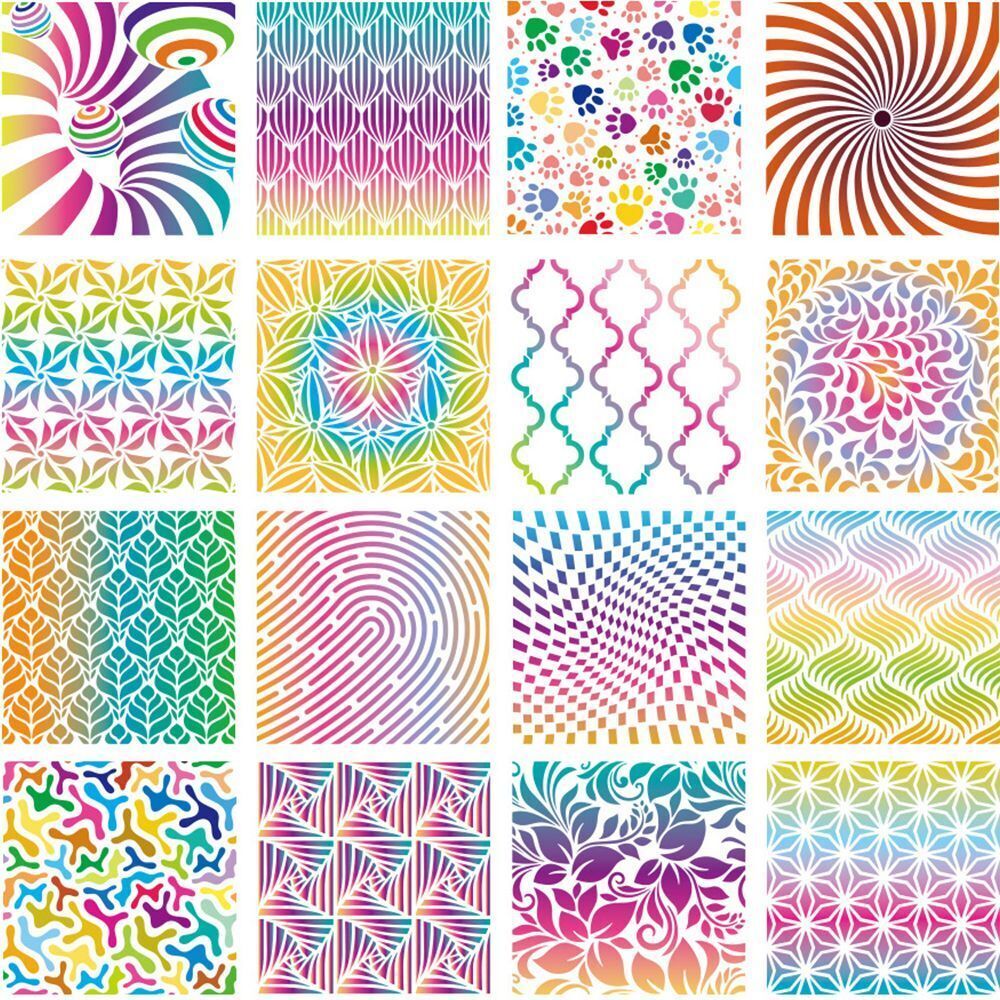 Template Mandala Stencils Wall Painting Geometric Template Spary Furniture