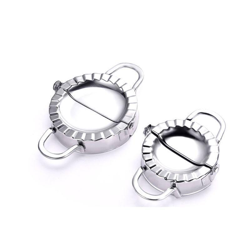 3PCS Dumpling Maker and Cutter Stainless Steel Ravioli Skin Empanada Press Pie
