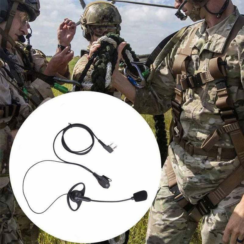 2 Pin PTT Mic Headset for UV-5R 888S 777S 666S BF Handheld Walkie Talkie