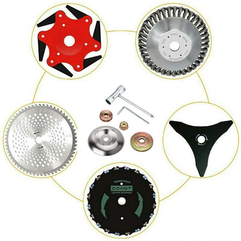 Weed Trimmer Blade Adapter Kit for Straight Shaft String Trimmer Brush Cutter