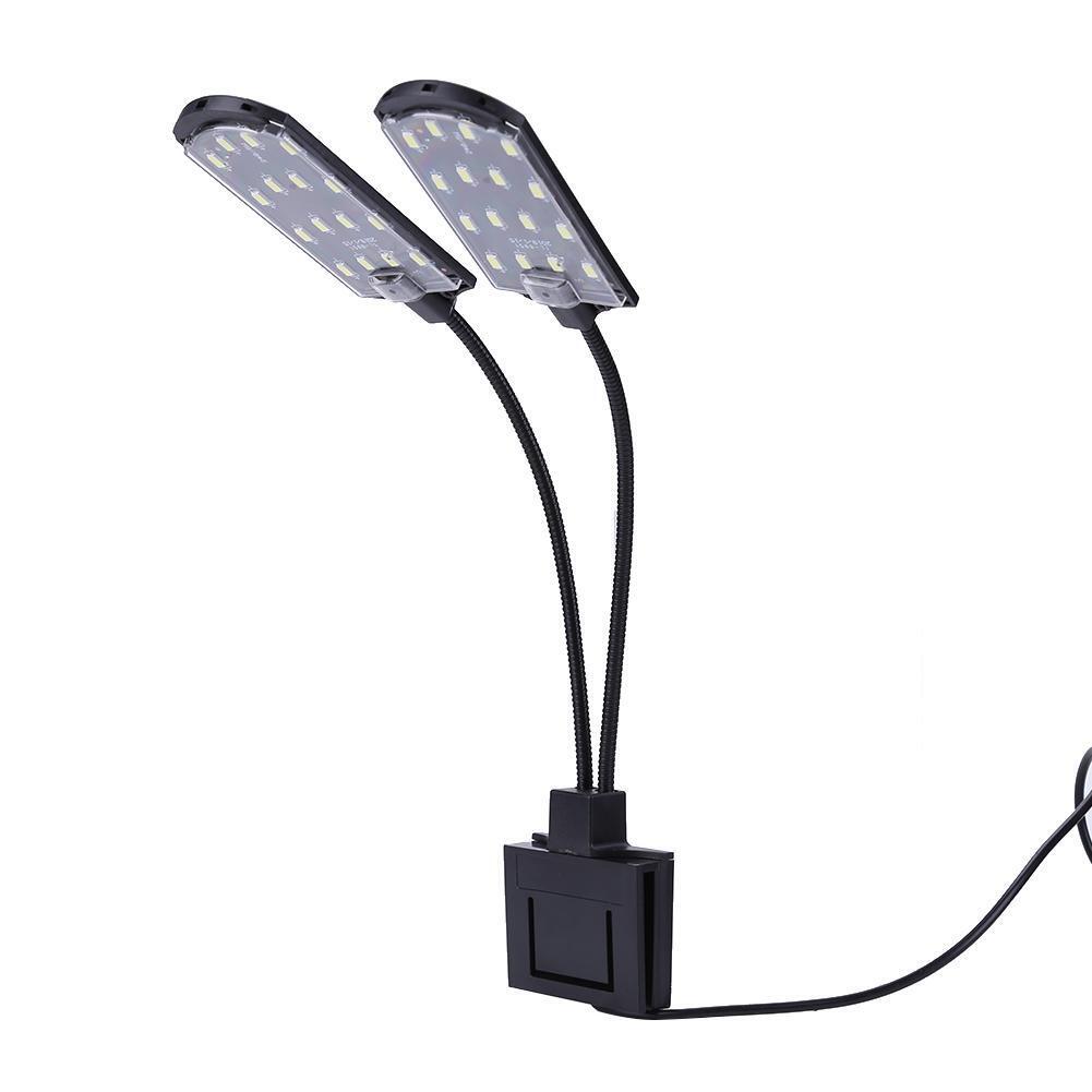 15W LED Waterproof Aquarium Light Fish Tank Aquatic Plants Grow Clip Lamp