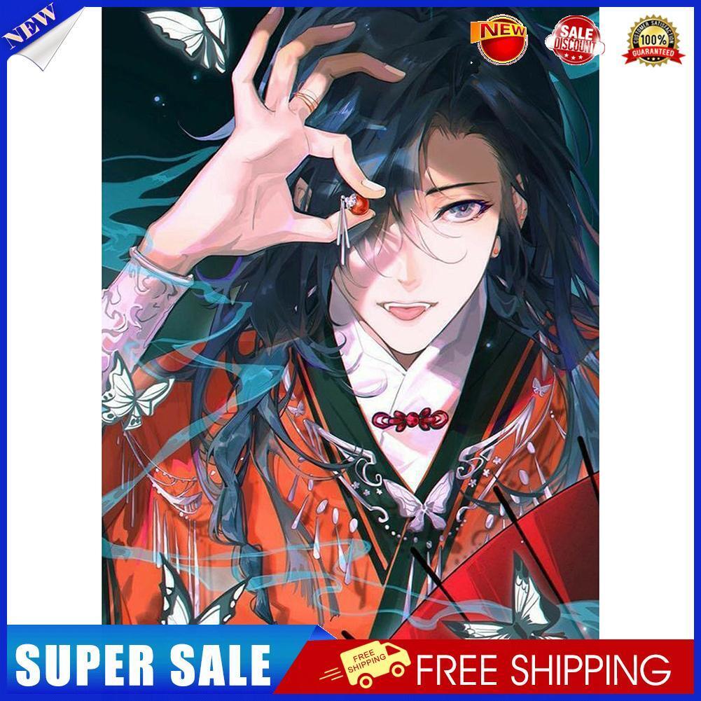 Anime Girl 5D DIY Diamond Painting Full Round Drill Wall Hanging Art Kits