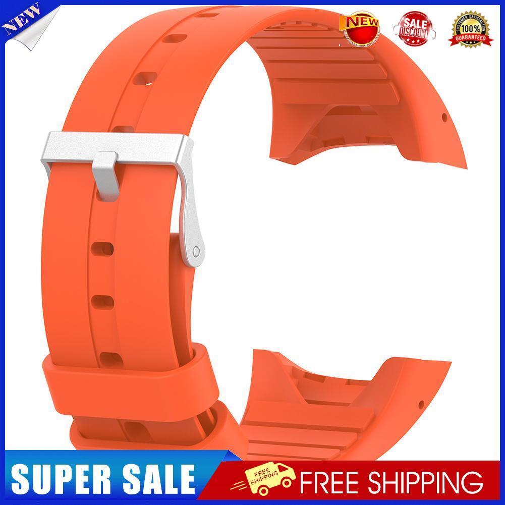 Silicone Watch Band Bracelet Strap for Polar M400 M430 Watch(Orange Red L)
