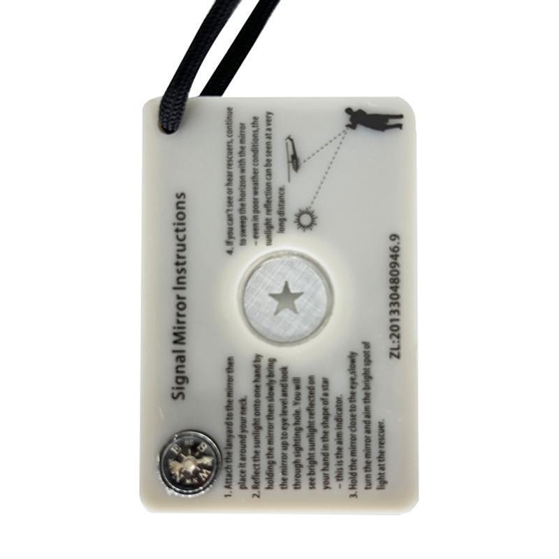 Signal Mirror Survival Mirror Portable Camping Mirror Emergency Signaling Mirror