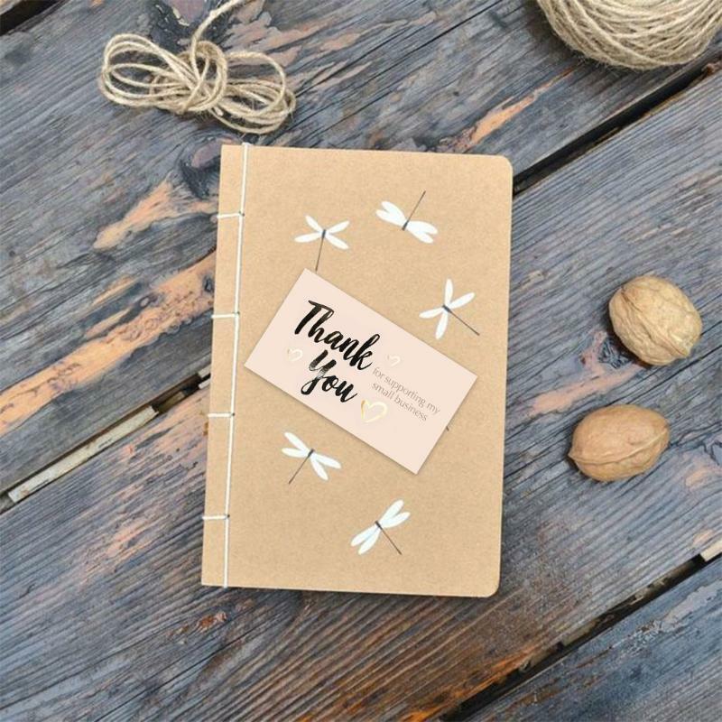50pcs Thank You for Supporting My Small Business Card Thanks Greeting Card Gift