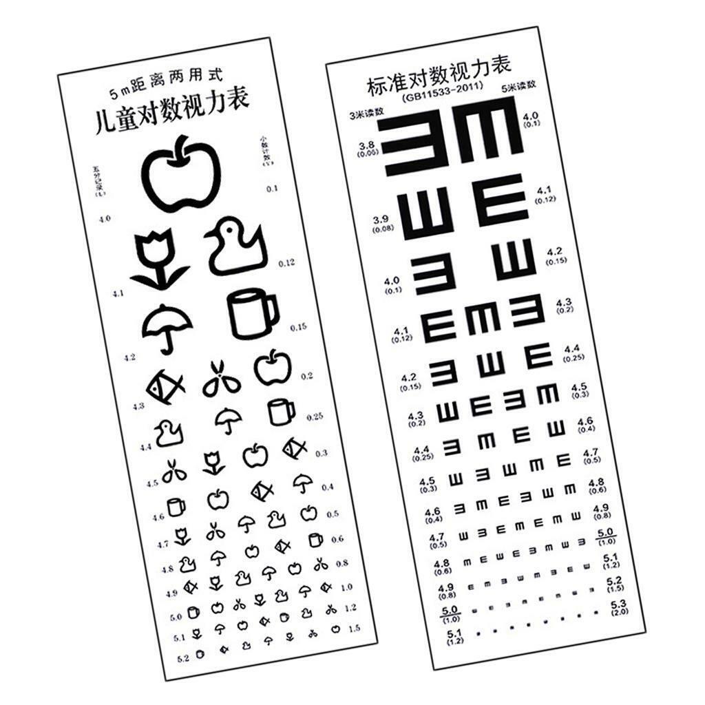 Standardized Eye Chart Visual Testing Chart  School for