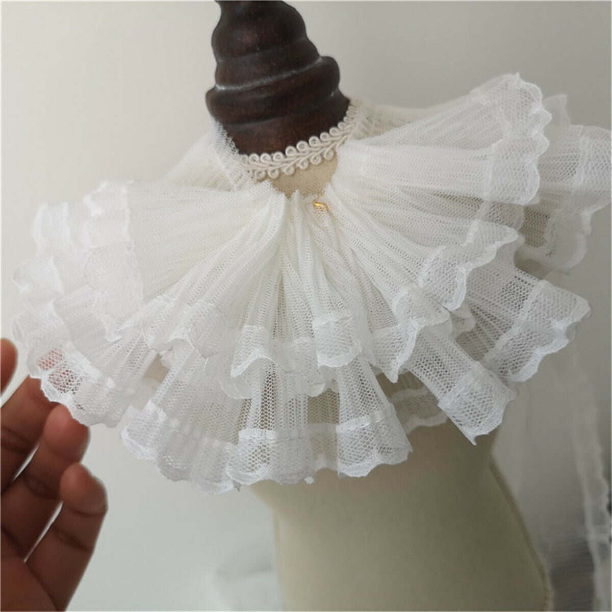 50cm Ribbon Tulle DIY Layer Ruffle Width Double Trim Pleated Lace Sewing